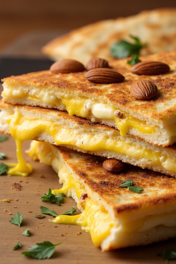 almond saffron quesadilla recipe