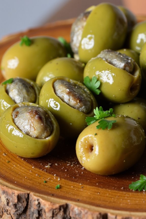 anchovy stuffed olive appetizer recipe