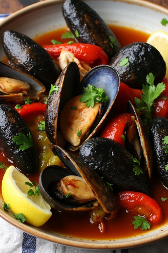 andalusian mussels with sherry