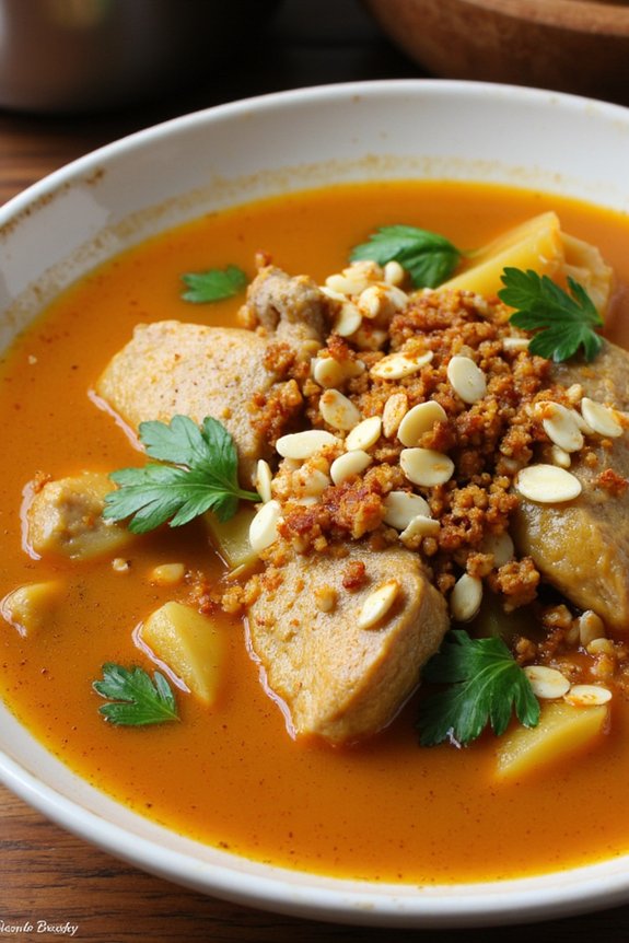 aromatic saffron pork stew