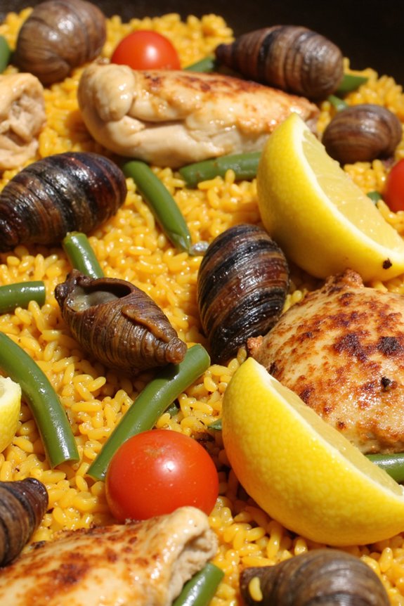 authentic valencian rice dish