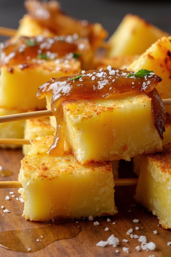 bite sized spanish tortilla skewers