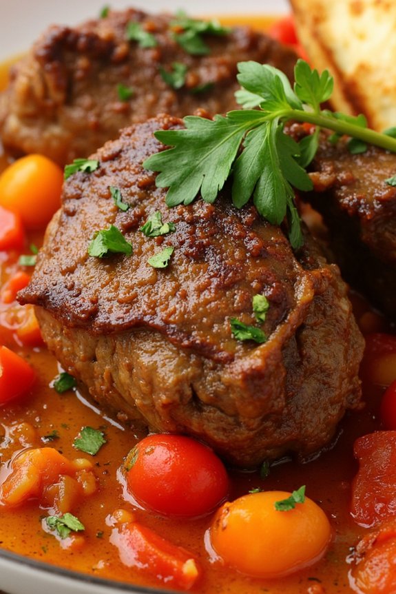 braised lamb with saffron