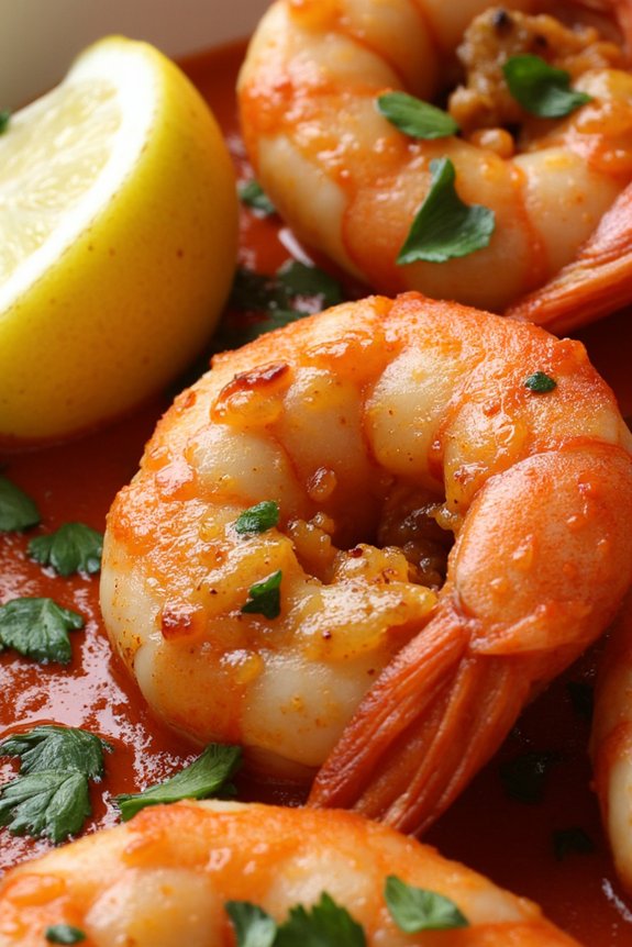 catalan shrimp with romesco sauce