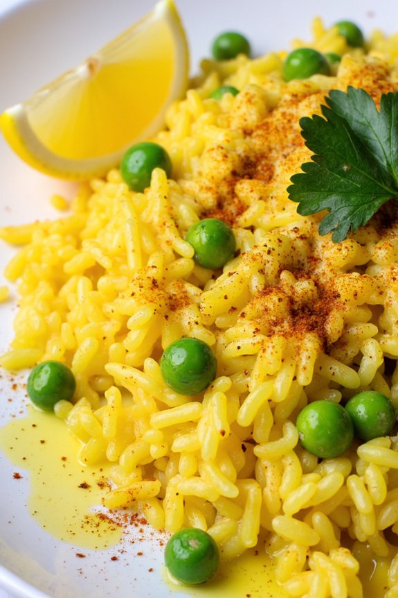 cauliflower rice with saffron