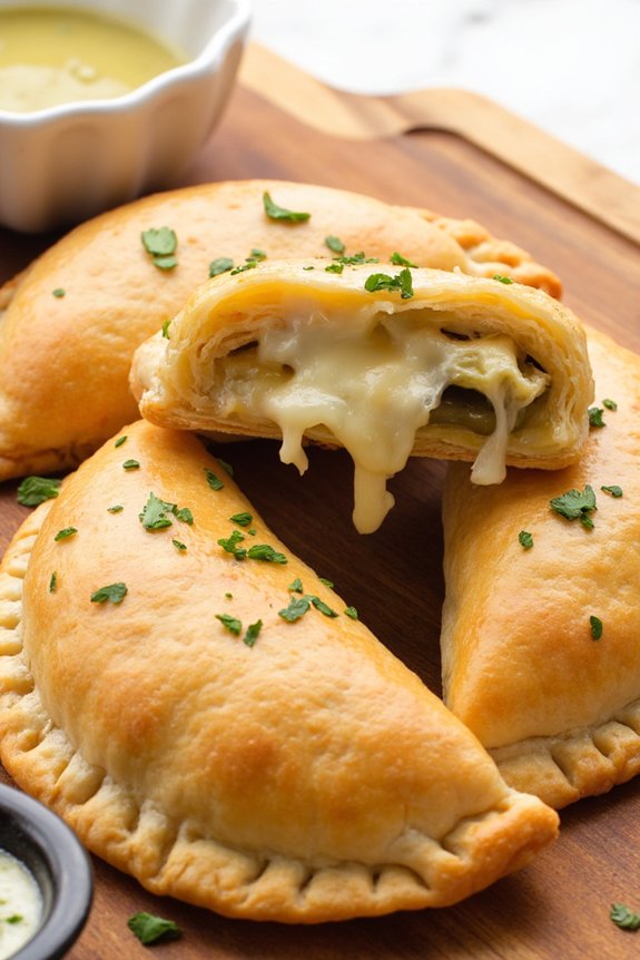 cheesy artichoke pastry bites