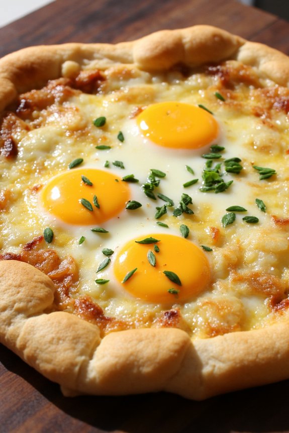 cheesy caramelized onion tortilla