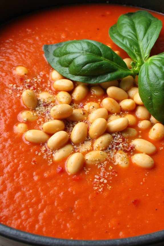 chilled garbanzo tomato soup