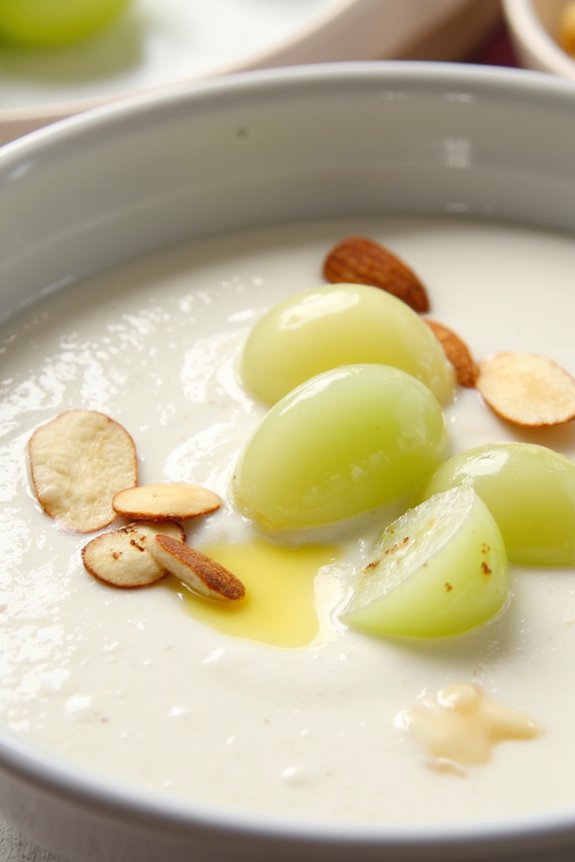 chilled spanish almond soup