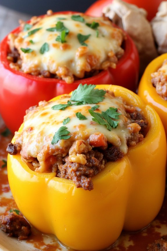 chorizo stuffed bell peppers recipe