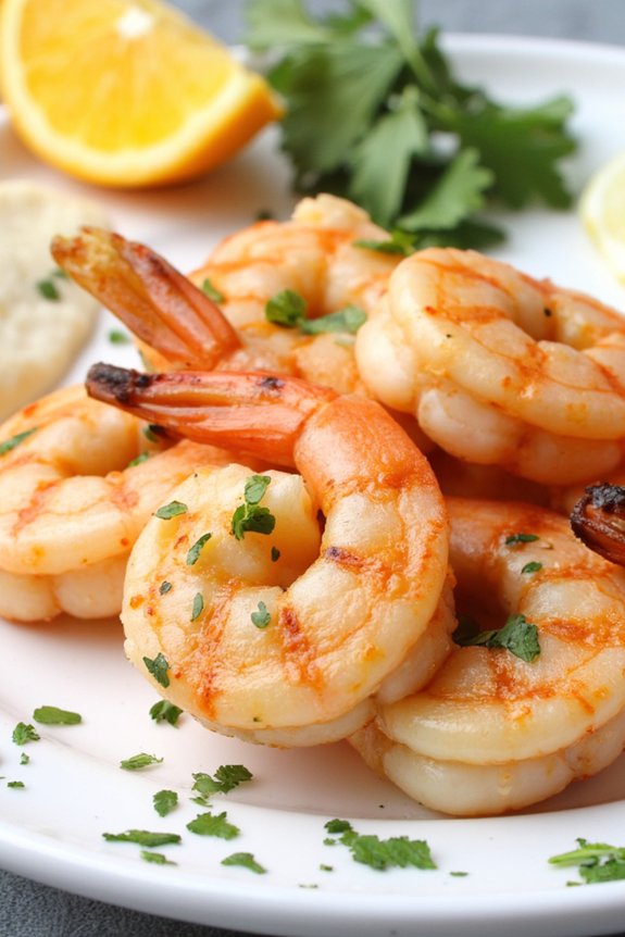 citrus flavored grilled shrimp skewers