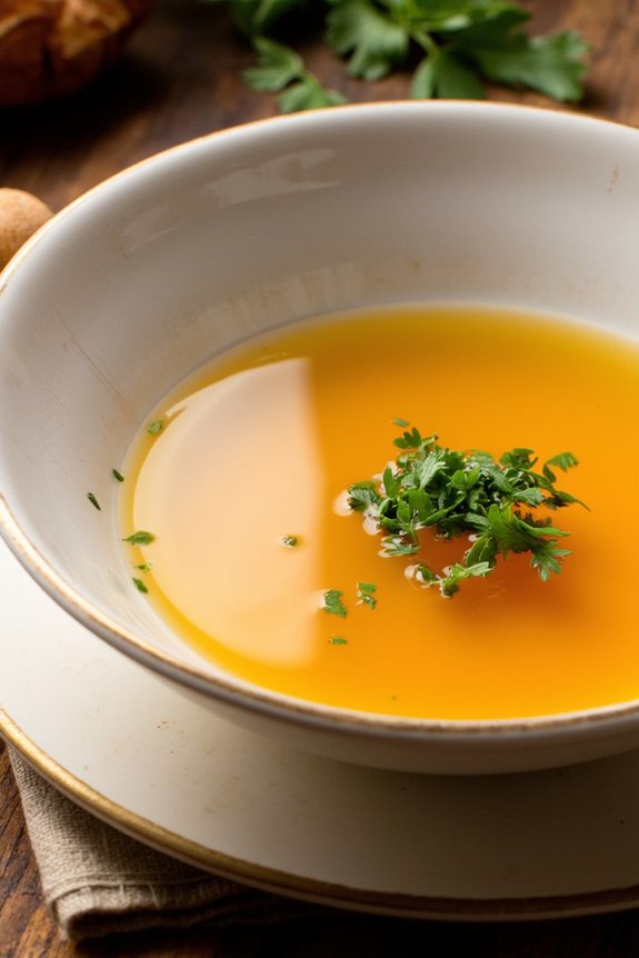 clear flavorful seafood broth