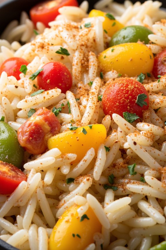 colorful vegetarian spanish rice