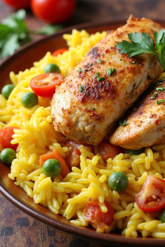 comforting spanish chicken dish