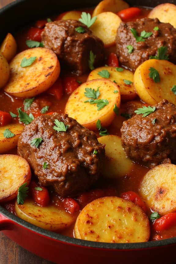 cozy lamb potato casserole