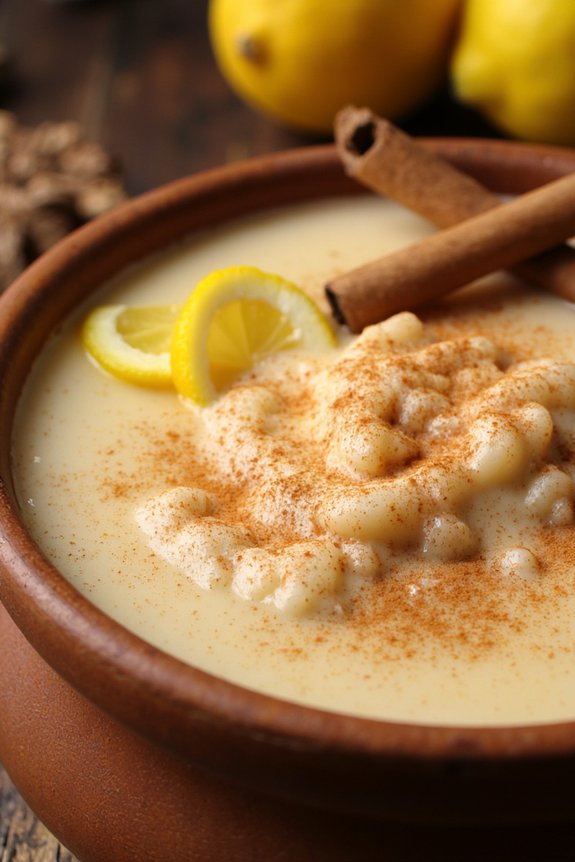 creamy cinnamon rice pudding