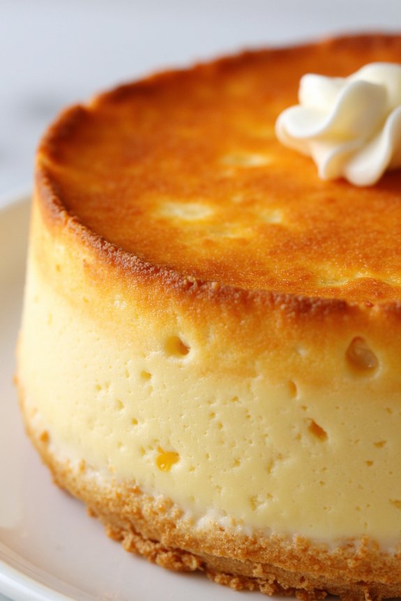 creamy custard with caramel