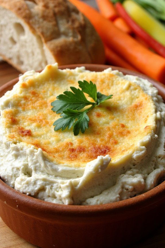 creamy garlic herb dip