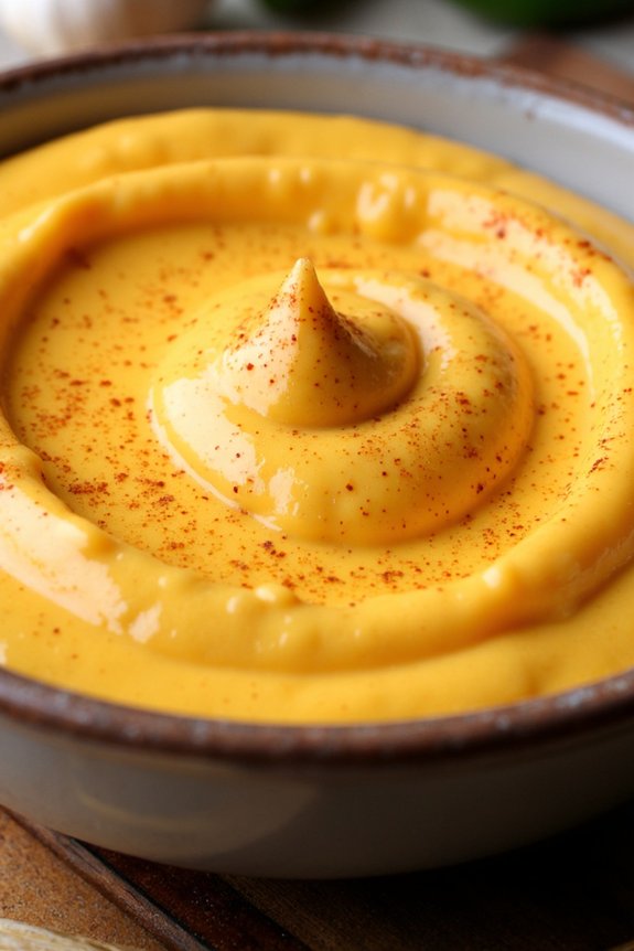 creamy garlic pimento cheese sauce