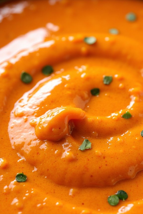 creamy garlic romesco sauce