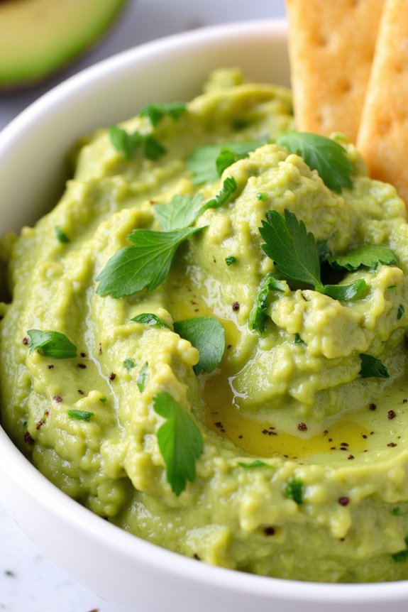 creamy herb infused avocado salsa