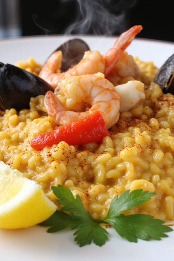 creamy seafood risotto recipe