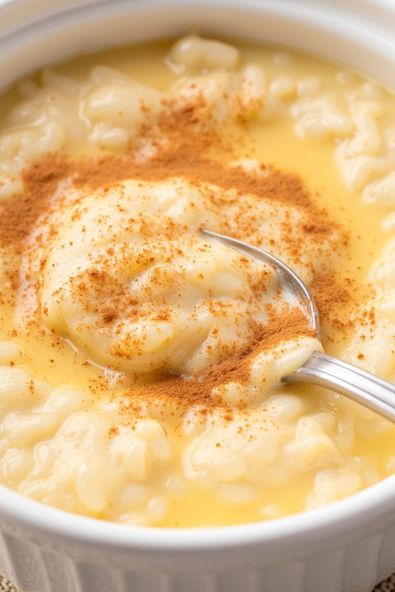 creamy spanish rice pudding