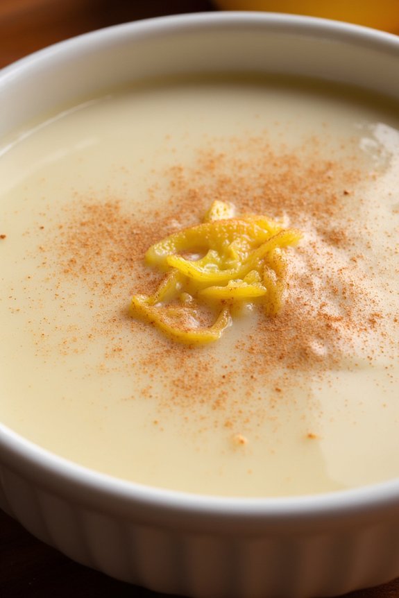 creamy spanish rice pudding