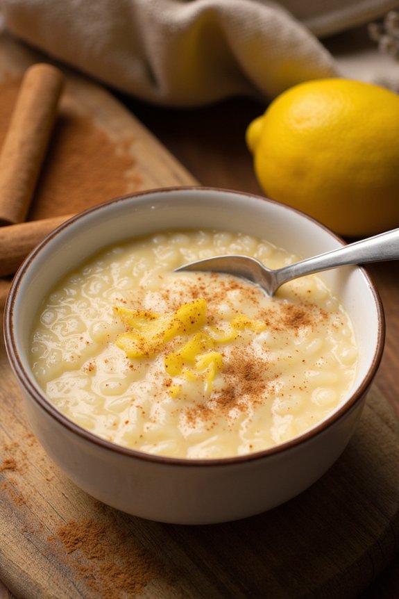 creamy traditional rice pudding