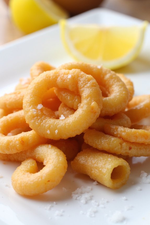 crispy fried squid rings