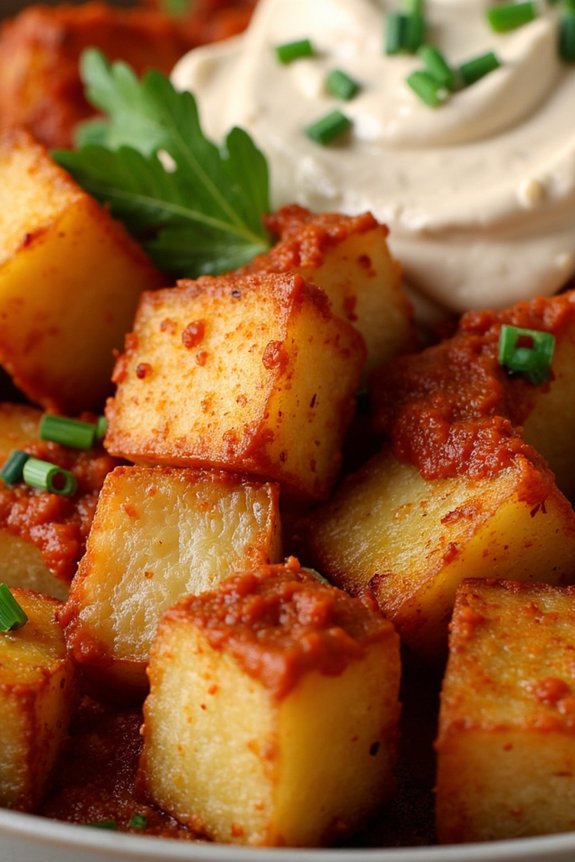 crispy vegan potato tapas