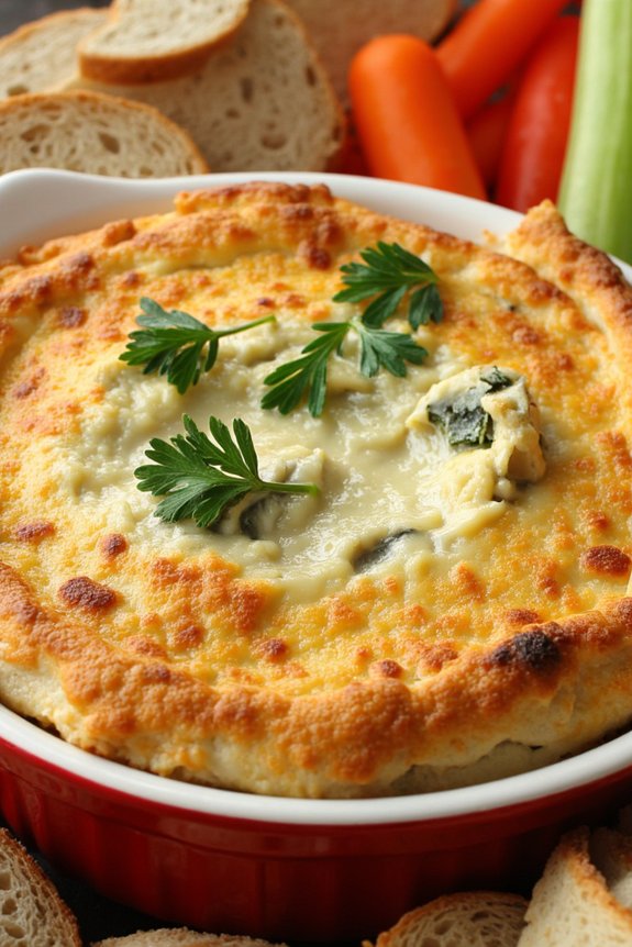 delicious manchego artichoke dip