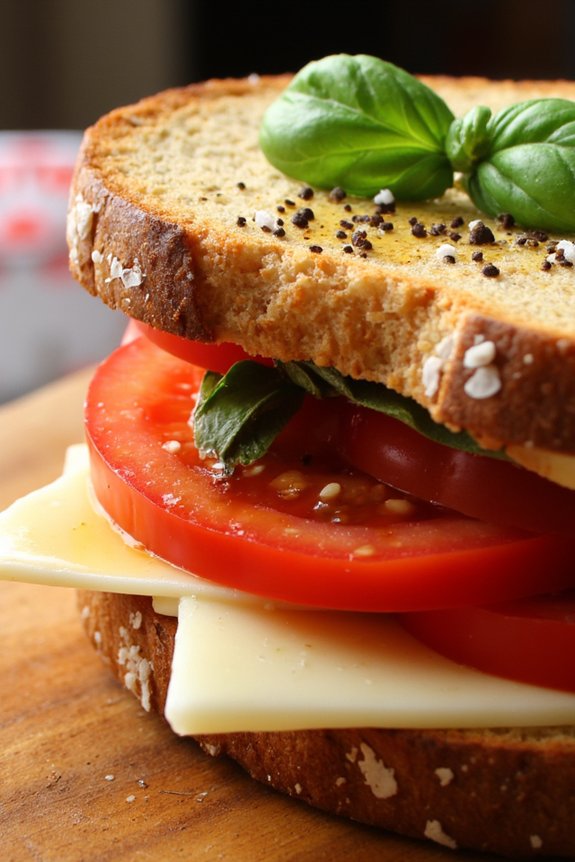 delicious manchego tomato sandwich