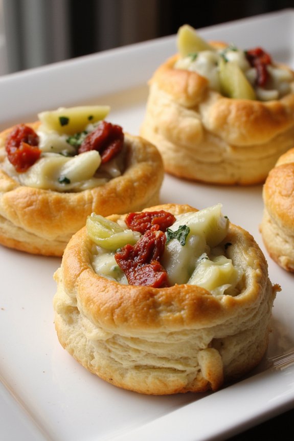 elegant mediterranean tartlet appetizer