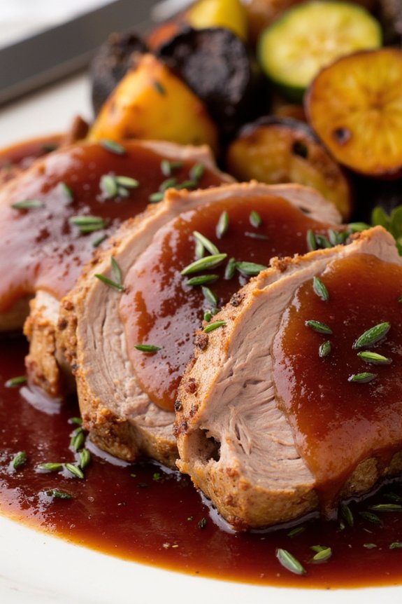 elegant pork loin dish