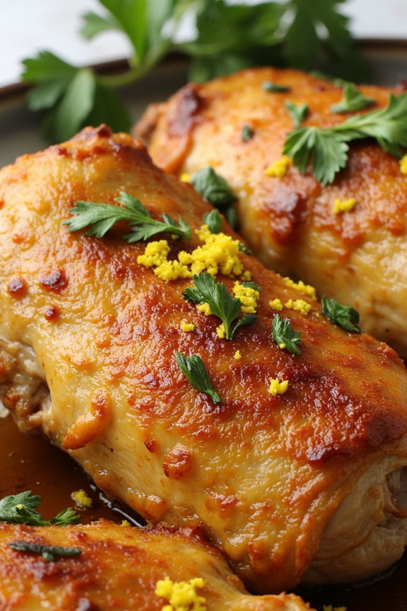 flavorful roasted garlic chicken