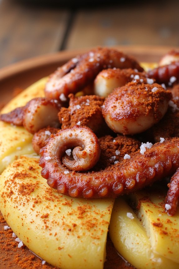 galician style octopus dish