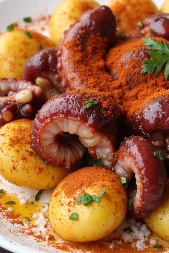 galician style octopus dish