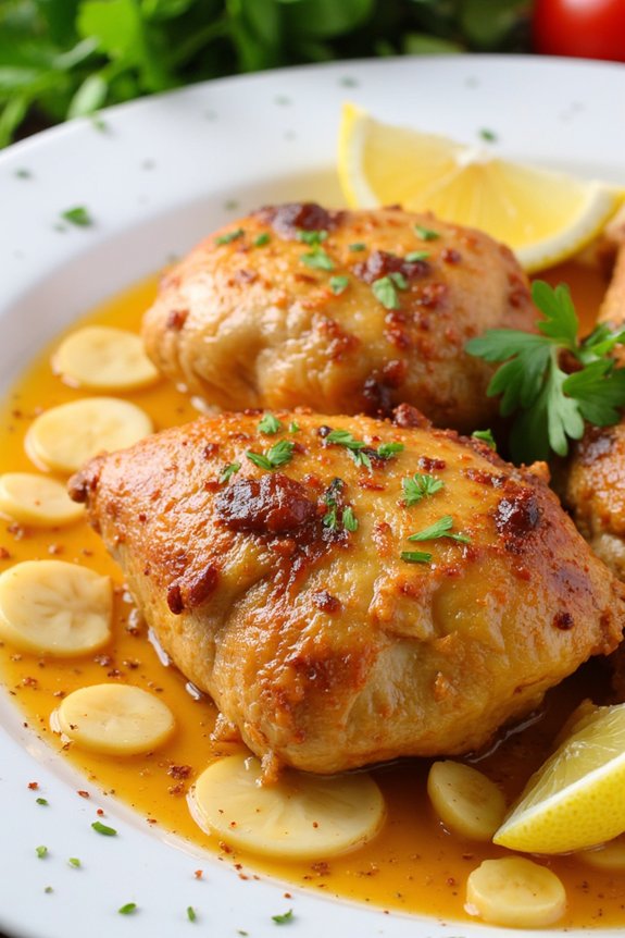 garlic infused chicken delight