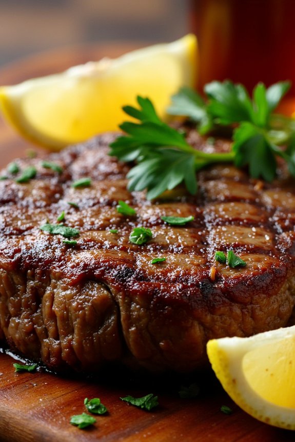 garlic infused spanish steak recipe