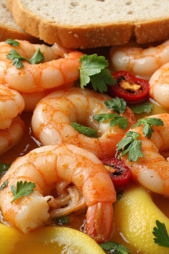 garlic shrimp flavorful mediterranean dish