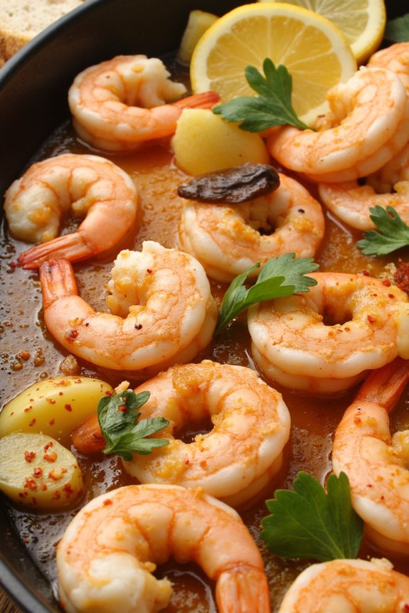 garlic shrimp with olive oil