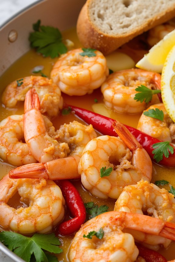 garlic shrimp with olive oil