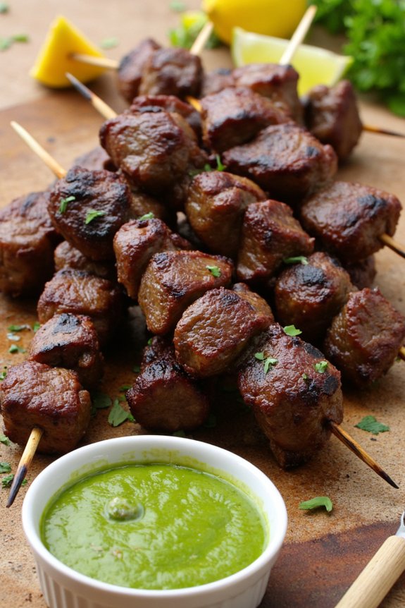 grilled lamb skewers recipe