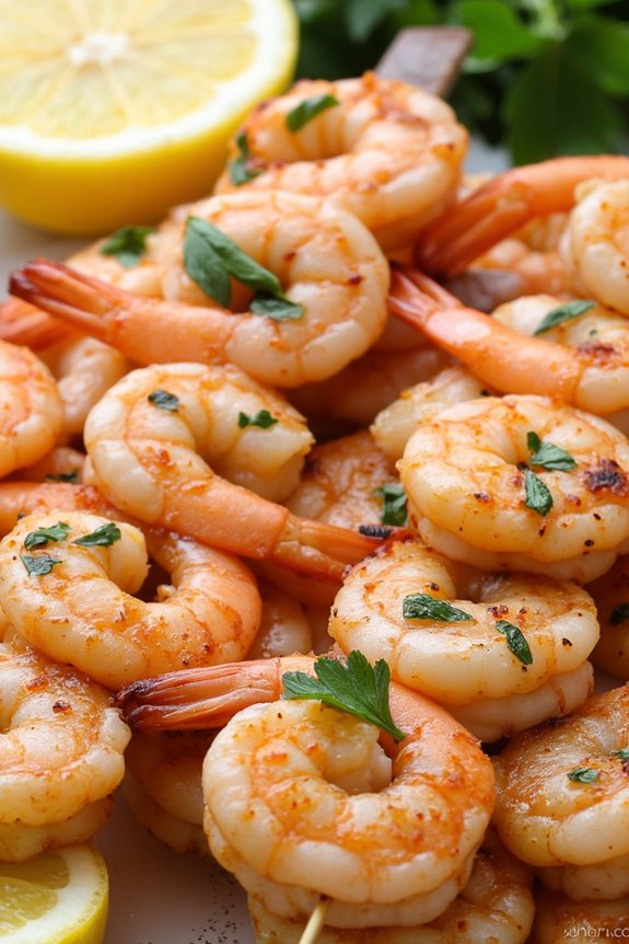 grilled shrimp with garlic parsley