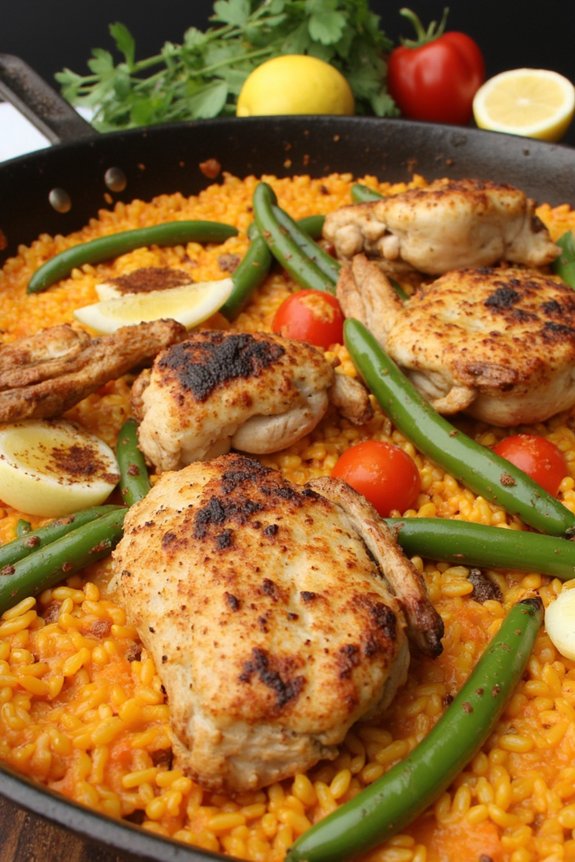 grilled valencia style paella delight