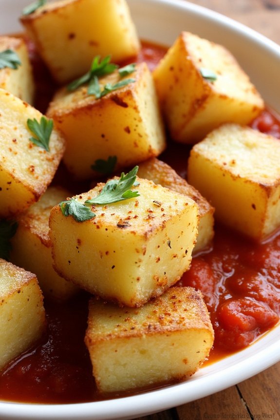 healthy baked patatas bravas