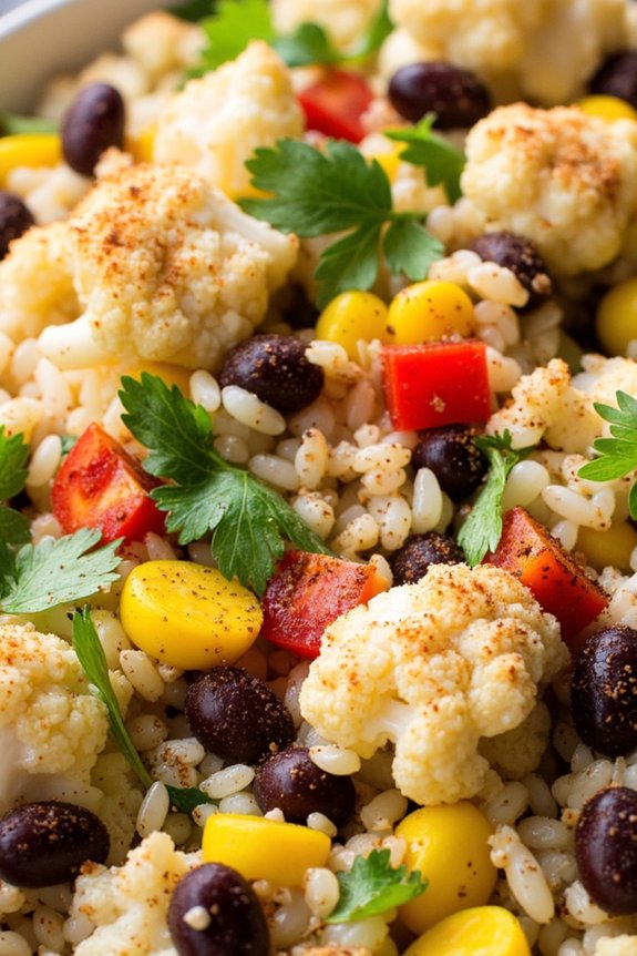 healthy cauliflower rice dish