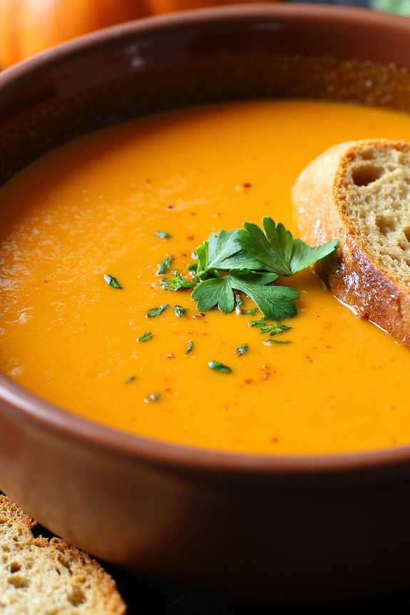 hearty autumn pumpkin soup