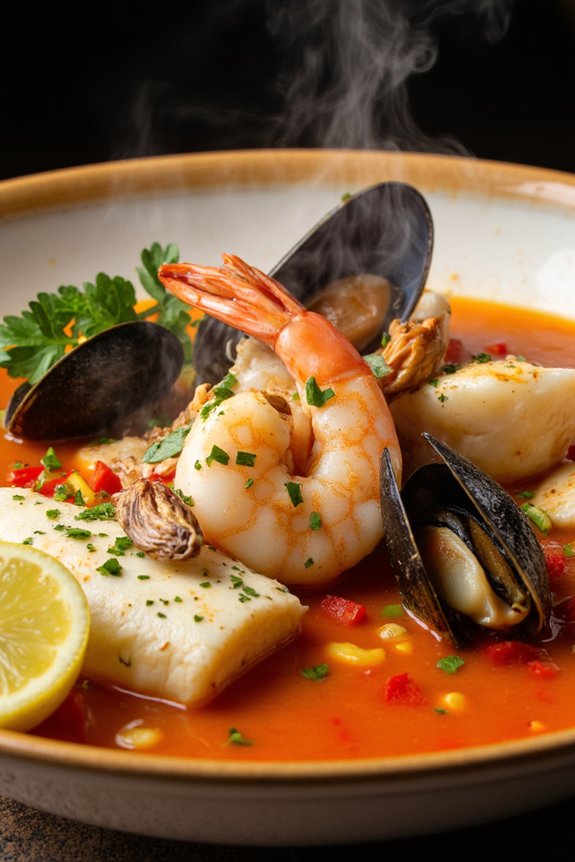 hearty basque seafood soup